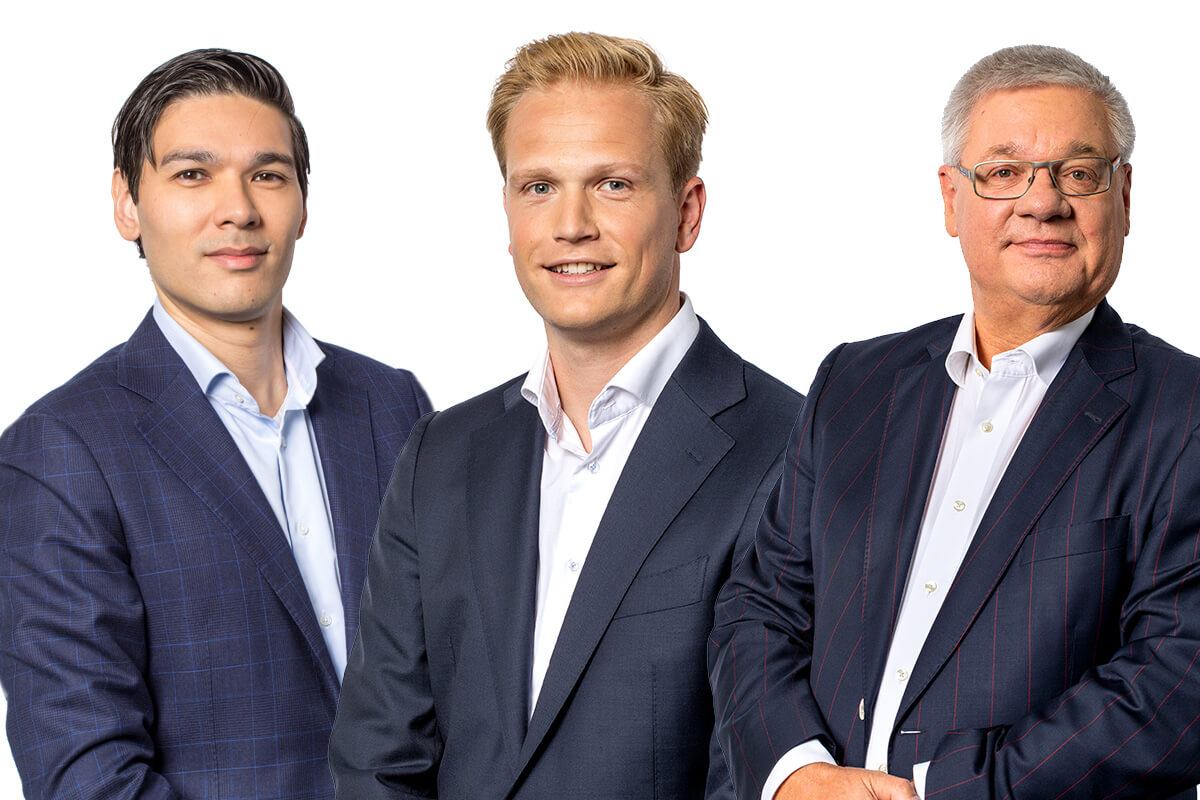 JBR emplea a tres tasadores de empresas: Rocher Hulst, Rick ter Maat y Occo van der Hout.