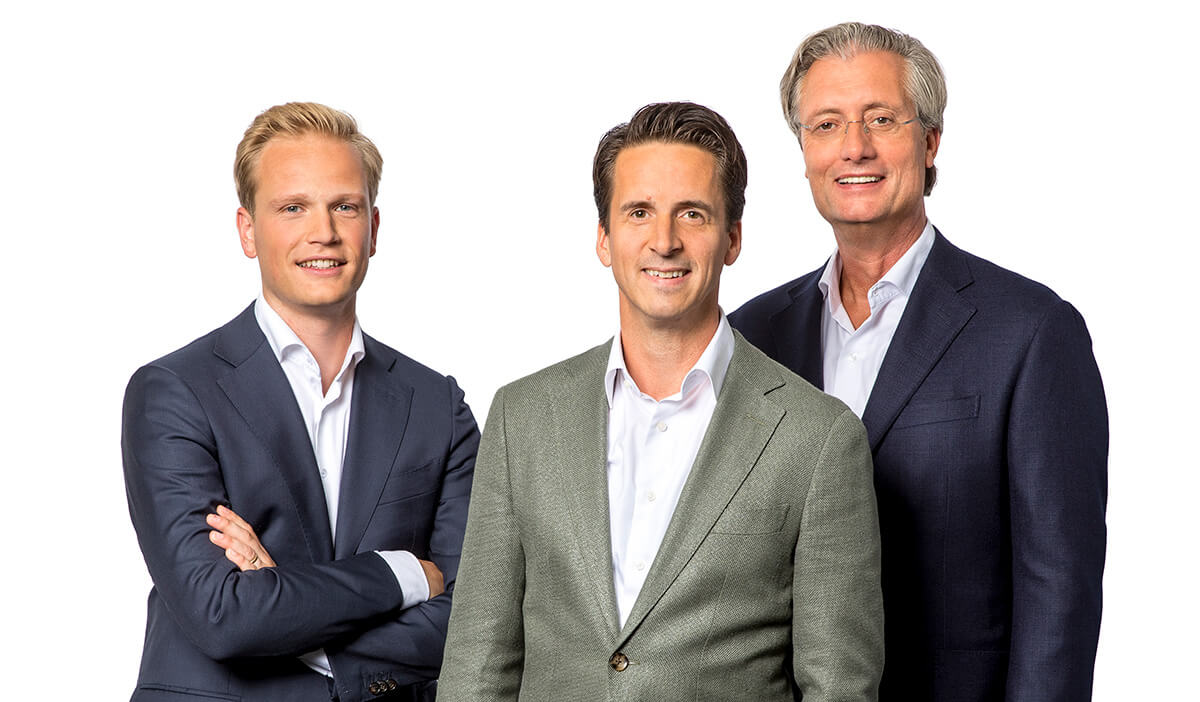 Socios de JBR: Rick ter Maat, Caspar van der Geest y Ronald van Rijn